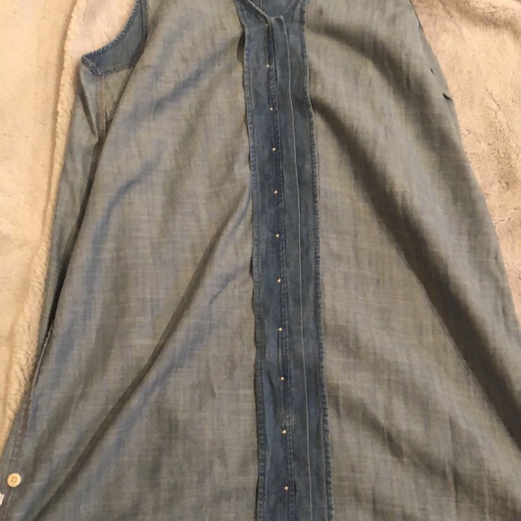 Madewell Chambray Dress Size L - Picture 10 of 12